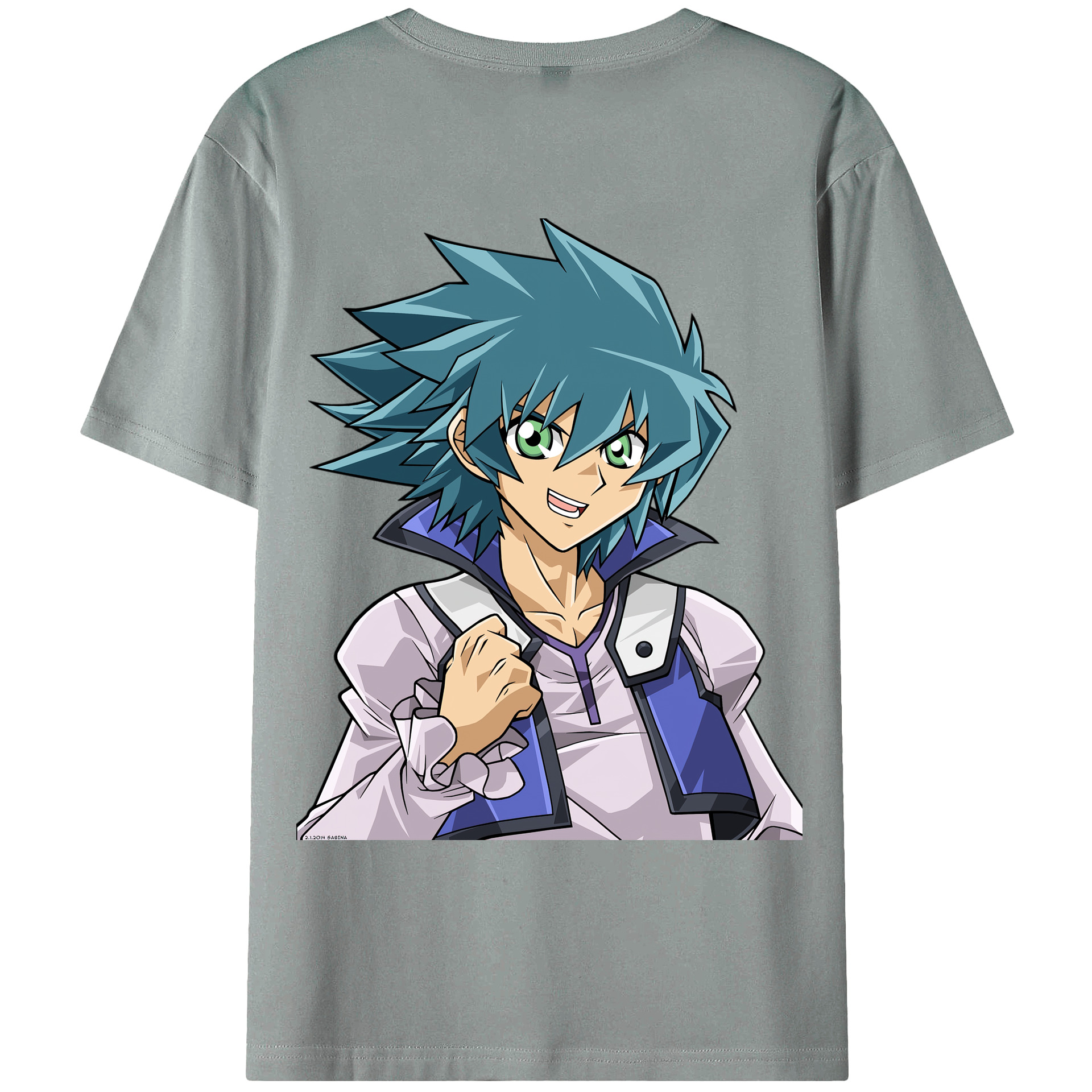 （画像用） 遊☆戯☆王 Yu-Gi-Oh! 綿100％ メンズ半袖Tシャツ（バックプリント） 通気性